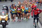 Soon after the start of the BUPA Great North Run.